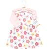 image:imageHudson Baby Infant and Toddler Girls Cotton Dress and Cardigan SetCheerful Flower