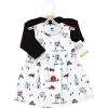image:imageHudson Baby Infant and Toddler Girls Cotton Dress and Cardigan SetChristmas Scene