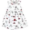 image:imageHudson Baby Infant and Toddler Girls Cotton Dress and Cardigan SetChristmas Scene
