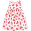 image:imageHudson Baby Infant and Toddler Girls Cotton Dress and Cardigan SetCoral Watermelon