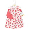 image:imageHudson Baby Infant and Toddler Girls Cotton Dress and Cardigan SetCoral Watermelon