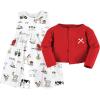 image:imageHudson Baby Infant and Toddler Girls Cotton Dress and Cardigan SetFarm