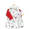 image:imageHudson Baby Infant and Toddler Girls Cotton Dress and Cardigan SetFarm