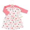 image:imageHudson Baby Infant and Toddler Girls Cotton Dress and Cardigan SetForest
