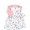 image:imageHudson Baby Infant and Toddler Girls Cotton Dress and Cardigan SetHummingbird Garden