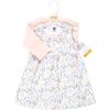 image:imageHudson Baby Infant and Toddler Girls Cotton Dress and Cardigan SetPastel Wildflower
