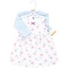 image:imageHudson Baby Infant and Toddler Girls Cotton Dress and Cardigan SetPink Blue Flower