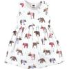 image:imageHudson Baby Infant and Toddler Girls Cotton Dress and Cardigan SetPink Moose Bear