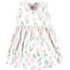 image:imageHudson Baby Infant and Toddler Girls Cotton Dress and Cardigan SetPink Tulips