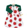 image:imageHudson Baby Infant and Toddler Girls Cotton Dress and Cardigan SetPoinsettia