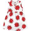image:imageHudson Baby Infant and Toddler Girls Cotton Dress and Cardigan SetPoinsettia