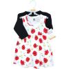 image:imageHudson Baby Infant and Toddler Girls Cotton Dress and Cardigan SetPoppy Daisy