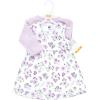 image:imageHudson Baby Infant and Toddler Girls Cotton Dress and Cardigan SetPurple Butterfly Floral