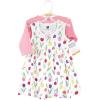 image:imageHudson Baby Infant and Toddler Girls Cotton Dress and Cardigan SetSpring Tulips
