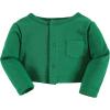 image:imageHudson Baby Infant and Toddler Girls Cotton Dress and Cardigan SetSt Patricks Rainbow