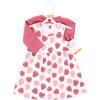 image:imageHudson Baby Infant and Toddler Girls Cotton Dress and Cardigan SetStrawberry Love