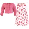 image:imageHudson Baby Infant and Toddler Girls Cotton Dress and Cardigan SetStrawberry Love