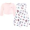image:imageHudson Baby Infant and Toddler Girls Cotton Dress and Cardigan SetSweet Butterflies