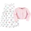 image:imageHudson Baby Infant and Toddler Girls Cotton Dress and Cardigan SetTea Party
