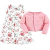 image:imageHudson Baby Infant and Toddler Girls Cotton Dress and Cardigan SetVintage Floral