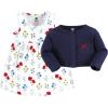 image:imageHudson Baby Infant and Toddler Girls Cotton Dress and Cardigan SetWildflower