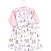image:imageHudson Baby Infant and Toddler Girls Cotton Dress and Cardigan SetWinter Forest