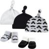 image:imageHudson Baby Unisex Baby 13Pc Cap and Socks Set Mustache 06 Months