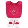 image:imageHudson Baby Unisex Baby Cotton Bib and Sock Set Cowgirl One SizeBe Mine Valentine