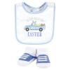 image:imageHudson Baby Unisex Baby Cotton Bib and Sock Set Cowgirl One SizeEaster Truck
