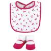 image:imageHudson Baby Unisex Baby Cotton Bib and Sock Set Cowgirl One SizeIce Cream