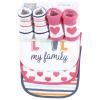 image:imageHudson Baby Unisex Baby Cotton Bib and Sock Set Cowgirl One SizeLove Family