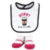 image:imageHudson Baby Unisex Baby Cotton Bib and Sock Set Cowgirl One SizeMommy Latte