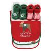 image:imageHudson Baby Unisex Baby Cotton Bib and Sock Set Cowgirl One SizeMoose Be Christmas