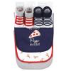 image:imageHudson Baby Unisex Baby Cotton Bib and Sock Set Cowgirl One SizePizza