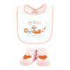 image:imageHudson Baby Unisex Baby Cotton Bib and Sock Set Cowgirl One SizePumpkin Spice