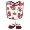 image:imageHudson Baby Unisex Baby Cotton Bib and Sock Set Cowgirl One SizeSo Loved Roses