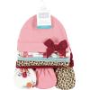 image:imageHudson Baby Unisex Baby Cotton Cap and Scratch Mitten SetAutumn Rose