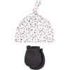 image:imageHudson Baby Unisex Baby Cotton Cap and Scratch Mitten SetBerry Floral