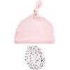 image:imageHudson Baby Unisex Baby Cotton Cap and Scratch Mitten SetBerry Floral