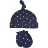 image:imageHudson Baby Unisex Baby Cotton Cap and Scratch Mitten SetBlue Elephant