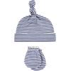 image:imageHudson Baby Unisex Baby Cotton Cap and Scratch Mitten SetBlue Whale