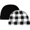 image:imageHudson Baby Unisex Baby Cotton Cap and Scratch Mitten SetBuffalo Plaid Bear