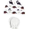 image:imageHudson Baby Unisex Baby Cotton Cap and Scratch Mitten SetBurgundy Dino