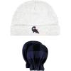 image:imageHudson Baby Unisex Baby Cotton Cap and Scratch Mitten SetBurgundy Dino