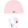 image:imageHudson Baby Unisex Baby Cotton Cap and Scratch Mitten SetButterfly Floral