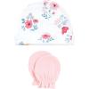 image:imageHudson Baby Unisex Baby Cotton Cap and Scratch Mitten SetButterfly Floral