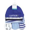image:imageHudson Baby Unisex Baby Cotton Cap and Scratch Mitten SetCaptain