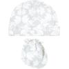 image:imageHudson Baby Unisex Baby Cotton Cap and Scratch Mitten SetDamask