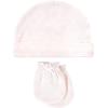 image:imageHudson Baby Unisex Baby Cotton Cap and Scratch Mitten SetDamask