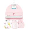 image:imageHudson Baby Unisex Baby Cotton Cap and Scratch Mitten SetGirl Yellow Safari